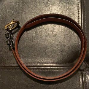 Black leather Coach belt